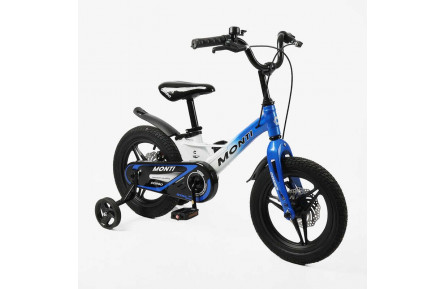 Велосипед 14" дюймів 2-х колісний Corso «Monti» MT-14920 (1) МАГНІЄВА РАМА, ЛИТІ ДИСКИ, ДИСКОВІ ГАЛЬМА, зібран на 75