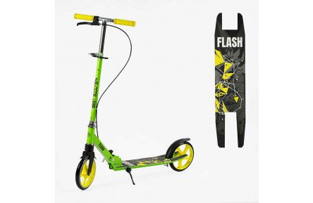 Самокат двоколісний "Best Scooter" FL-20085 сталь, ручне гальмо, колеса PU 200 мм