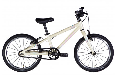 Велосипед AL 18" Leon GO Vbr FR рама-9" білий з рожевим 2025
