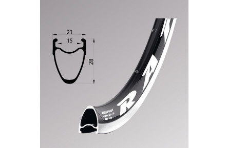 Обід Remerx RAPID RMX 3515, 28'', 622x15, 32 отв., FV, чорний анодований, V-Br, CNC