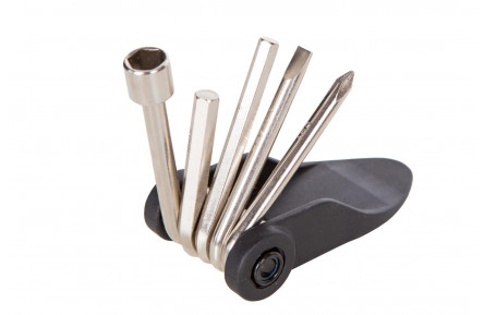 Мультитул KEN TECH KL-9833C чорний 9 функцій: шестигранники, викрутки