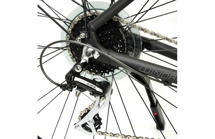 Велосипед Winora Flitzer men 28" 24-G Acera, рама 61 см, чорний матовий, 2021