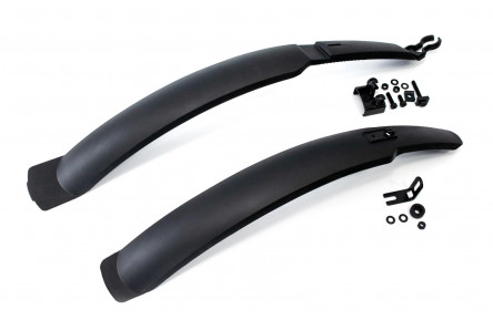 Крыло 24-28" пластик. (крепл. на перемычку) черн. BRAVVOS FL-611 быстросъемные