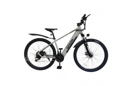 Велосипед з електродвигуном SPARK E-MTB SHADOW 48V/500W/12,8Ah 29" ал17" ам лок-аут диск сірий