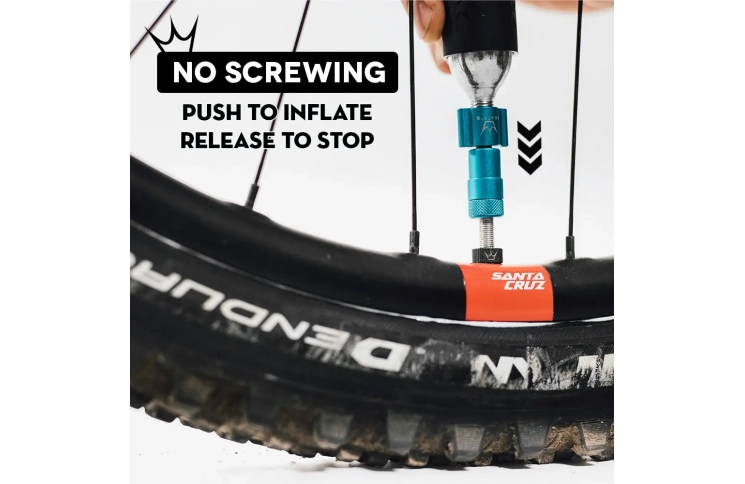 Насос Peaty's Holeshot CO2 Tyre Inflator, MTB 25g, Slate