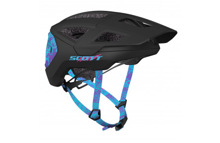 Шолом SCOTT TAGO PLUS S, чорно-мармурово-фіолетовий