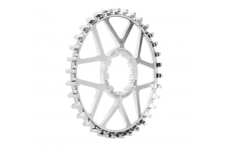 Задня зірка Gates Carbon Drive CDX 9-Spline з нержавіючої сталі 34T, срібна