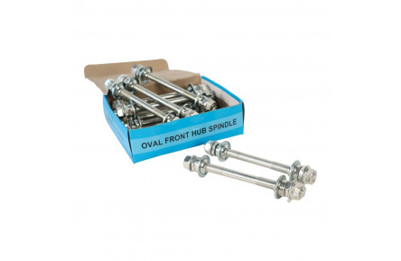 Вісь втулки передн. 10*140мм насипний с гайками RS-014F срiблястий (12 шт)