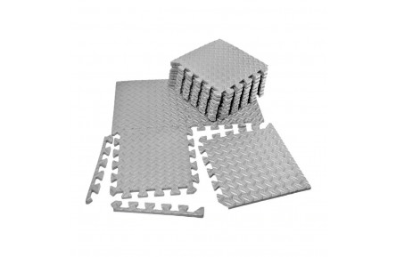 Мат-пазл "Ластівчин хвіст" EasyFit EF-1950-30-GY 8 шт, 30х30 см, сірий