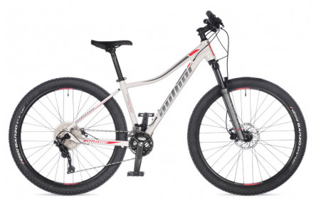 Велосипед Author Traction ASL 2023-24 27.5" 16" білий (сріблясто-червоний)/сріблястий