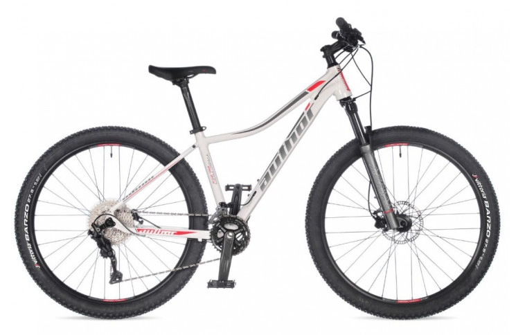 Велосипед Author Traction ASL 2023-24 27.5" 16" білий (сріблясто-червоний)/сріблястий