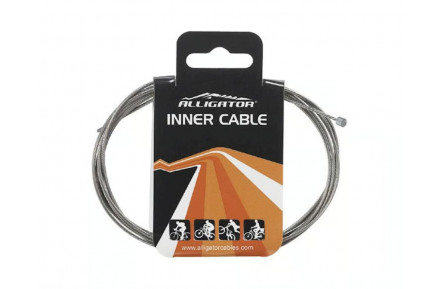 Тросик переключения Alligator, Shimano/SRAM, нержав., 19 нитей, 1,2 мм, 2000 мм, уп. 10 шт.