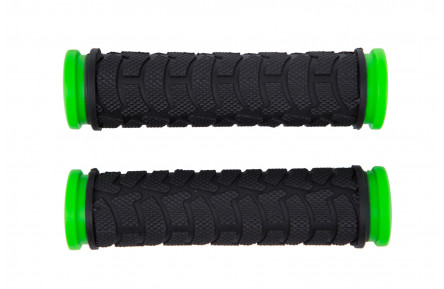 Грипсы L122мм BRAVVOS FL-424 резиновые черно-зеленый
