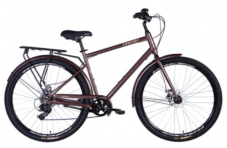 Велосипед Dorozhnik COMFORT MALE DD FR ST 28" 20" коричневий 2025