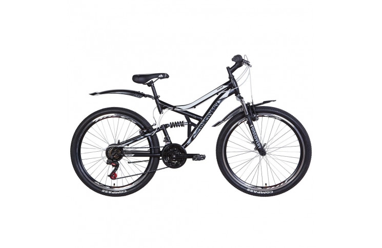 Велосипед Discovery Canyon Vbr 2021 26" 175" черно-белый