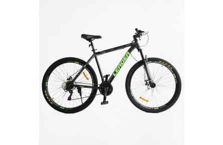 Велосипед Спортивний Corso «Leader» 29" дюймів LD-44800 (1) рама сталева 21``, обладнання Shimano 21 швидкість, зібран на 75