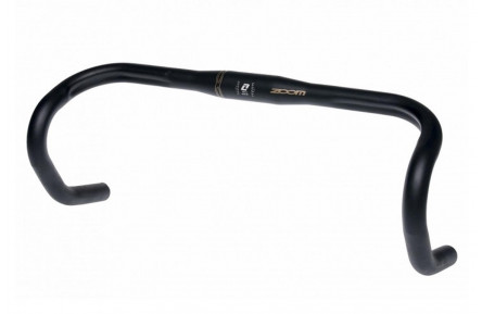 Руль шоссе "баран" алюминий. 25.4мм ZOOM DR-AL-48BE L440мм (черный)