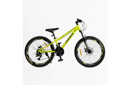 Велосипед Спортивний Corso 24" дюйми «RIDER» RD-24880 (1) рама сталева 11’’, обладнання LTWOO A2, 21 швидкість, зібран на 75