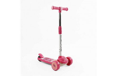 Самокат триколісний "Skyper" LC-32862 (10) колеса PU 108х44мм зі світлом, музика та підсвічування платформи, кермо з’ємне