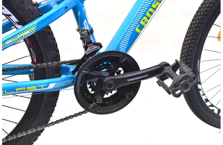 Подростковый велосипед Crossride Blast 24" XXS/28 голубой Б/У