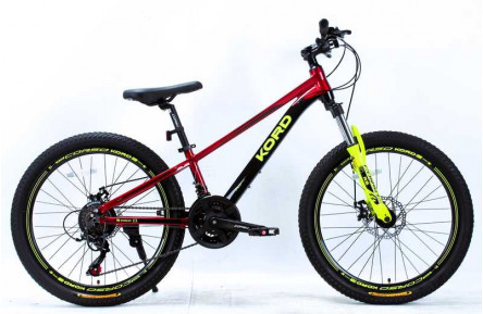 Велоcипед Corso Kord KD 24" 11" оборудование Shimano 21 скорость