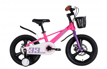 Велосипед MG 16" SPACE KID ORION DD рама-9" рожевий з фіолетовим 2026