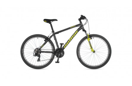 Велосипед Author Outset 2023 26" 15" сіро-неоново-жовтий