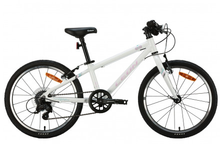 Велосипед Leon GO 7 Vbr AL 2024 20" 10" білий з рожевим