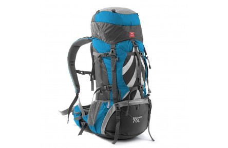 Рюкзак туристичний Naturehike NH70B070-B, 70 л + 5 л, блакитний