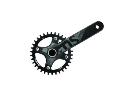 Шатуны SunRace FCMS0V Hollowtech (ось 24мм), 175 мм, 34T, 96BCD, на 11/10/9шв., черный