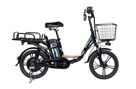 Велосипед з електроприводом 18" AL SPACE eELDORADO (new) DD FR рама-15" 48 B 15 А*г 1000 Вт чорно-синій 2026