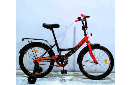 Велосипед 20" дюймів 2-х колісний "CORSO" MAXIS MX-35621 (1) ручне гальмо, дзвіночок, додаткові колеса, ЗІБРАНИЙ НА 75, в коробці