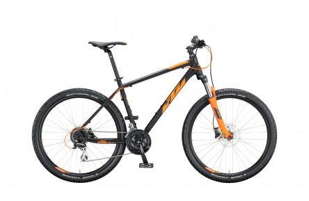 Новый Горный велосипед 27.5" KTM Chicago Disc, М, черно-оранжевый
