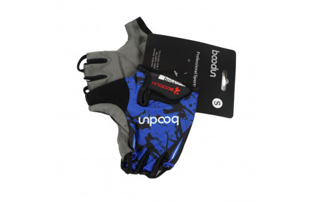 Рукавички велосипедні BEcool 2160003 синiй з чорним S AM (брендоване пакування)
