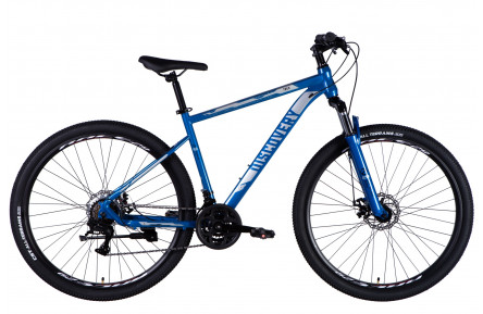 Велосипед ST 29" Discovery TREK DD FR рама-19" сине-серебристый 2025
