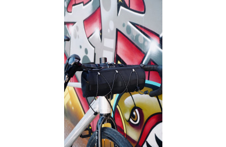 Сумка на кермо Green Cycle Roll, 25х10х11, 3 см, чорний