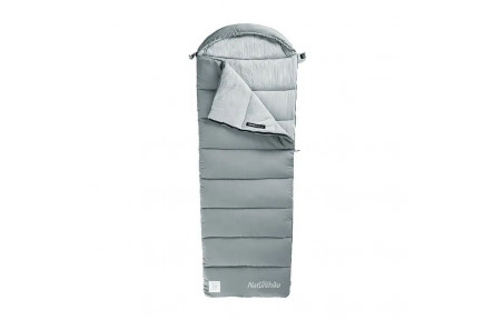 Спальник с капюшоном Naturehike M180 NH20MSD02, правый, серый
