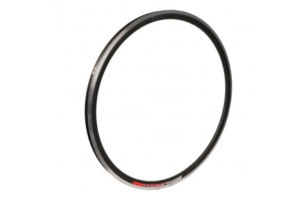 Обід 28" Алюмiнiй 36H 14G подвийний з проточкою чорний