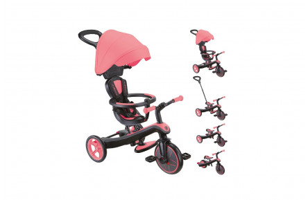 Велосипед детский GLOBBER серии EXPLORER TRIKE 4в1, розовый, до 20кг, 3 колеса