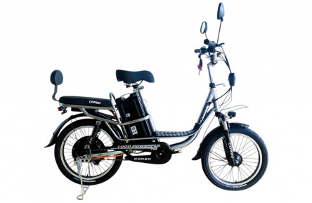 Электровелосипед Corso Powerfull 20" FL-75120 (1000Вт литиевый 60В 28Аг) металлик