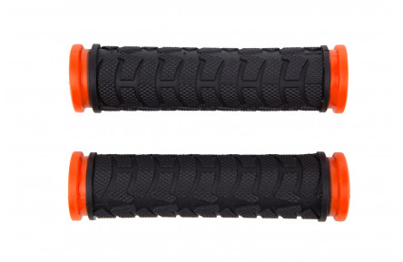 Гріпси L122мм BRAVVOS FL-424 гумові чорно-жовтогарячий