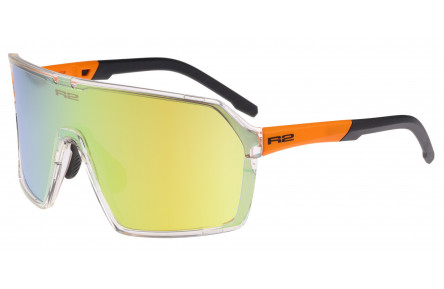 Окуляри R2 FACTOR clear-orange (TR90), лінза smoke (Polarized TAC), покриття orange full revo, кат. 