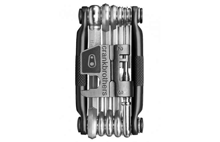 Мультитул Crankbrothers M17, 2/2.5/3/4/5/6/8мм, T5, Phillips #2, flat #2, ключ для спиць, вичавки ланцюга, чорний