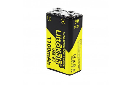 Акумулятор LiitoKala Lii-USB-9V type-C 1100mah