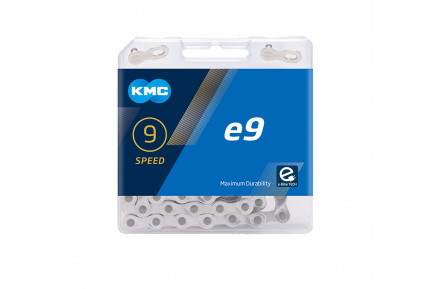 Цепь КМС е9-Т 1/2x11/128x122L, серебряная, 9 шв.