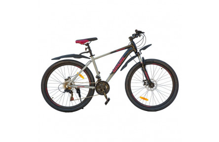Велосипед SPARK PLEASURE 26" ал17 ам лок-аут диск сірий із чорним