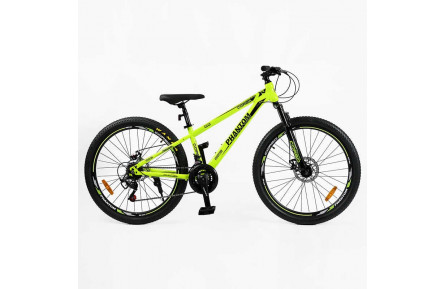 Велосипед Спортивний Corso 26" дюймів «PHANTOM» PH-26183 (1) рама сталева 13’’, обладнання SunRun 21 швидкість, зібран на 75