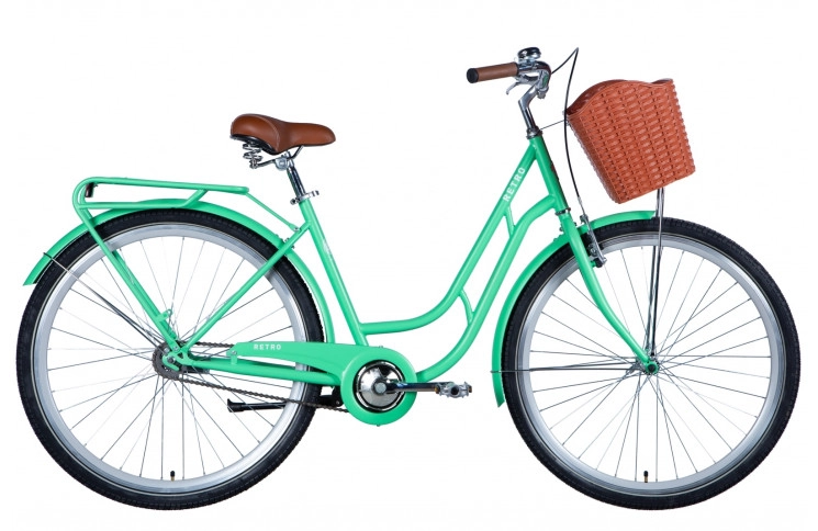 Велосипед 28" Dorozhnik RETRO 2024 (світло-зелений (м)) 
