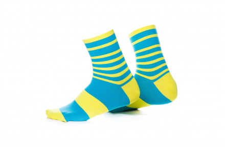 Шкарпетки ONRIDE FOOT колір блакитний, жовтий