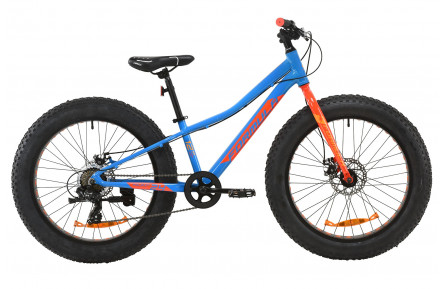 Велосипед AL 24" Formula PALADIN DD 2020, синій з чорново-оранжевим